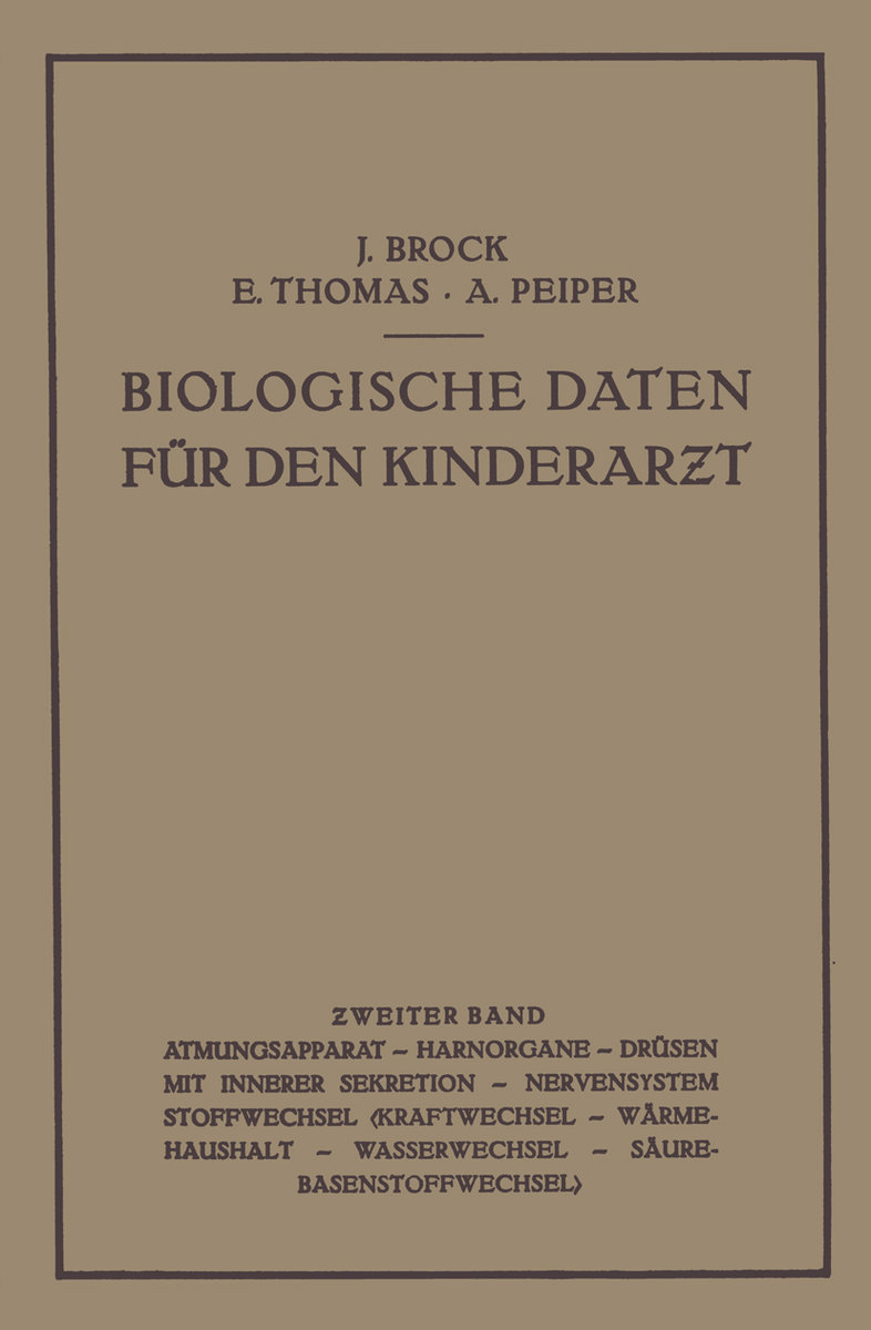 Biologische Daten für den Kinderar¿t