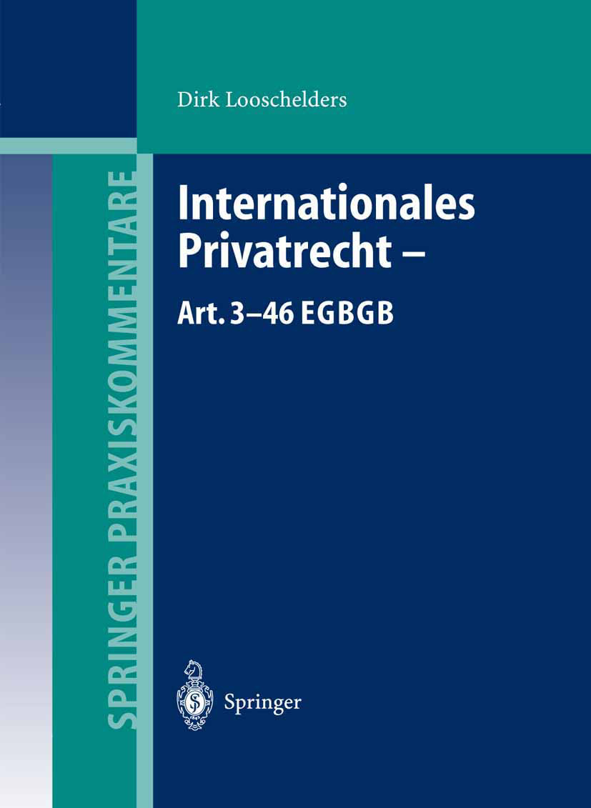 Internationales Privatrecht ¿ Art. 3¿46 EGBGB