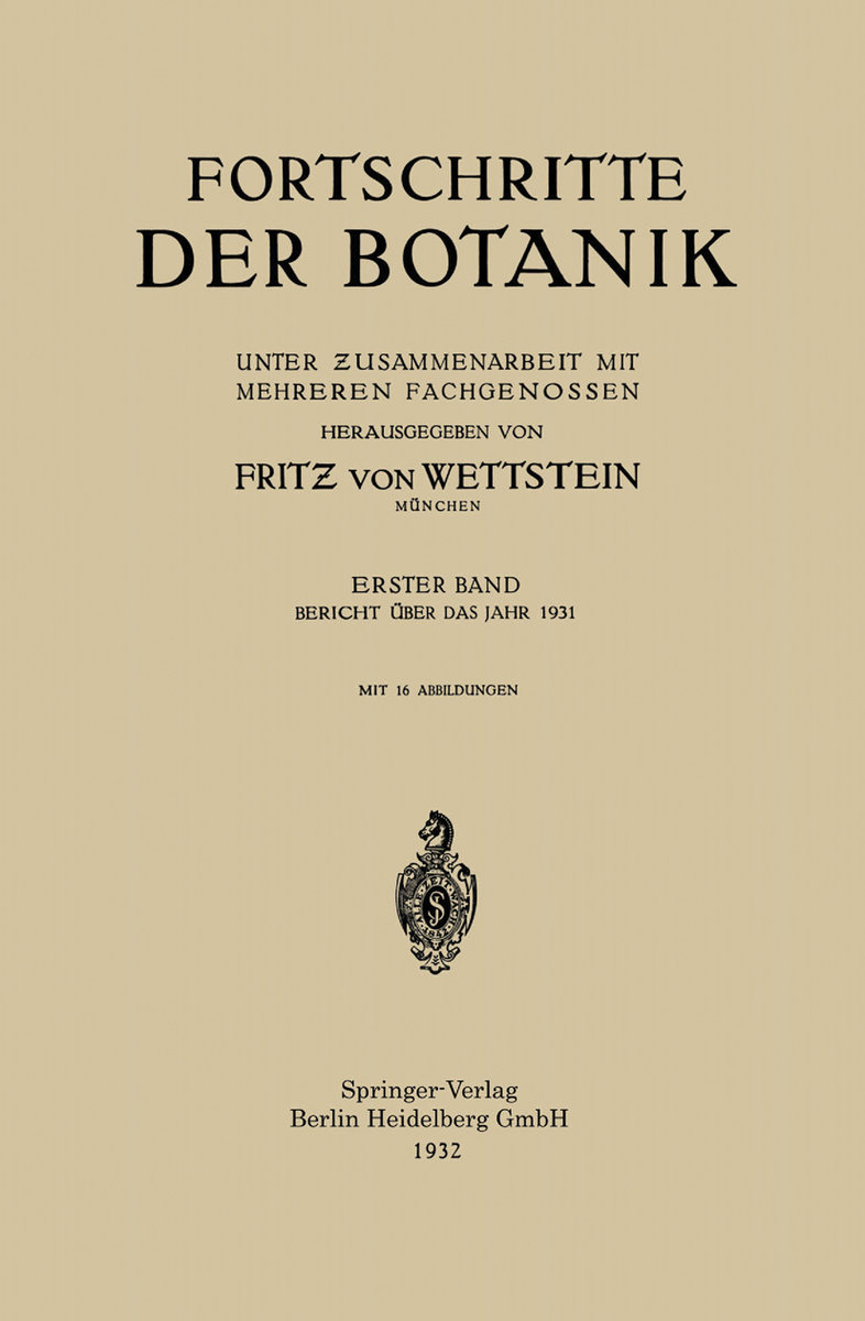 Fortschritte der Botanik