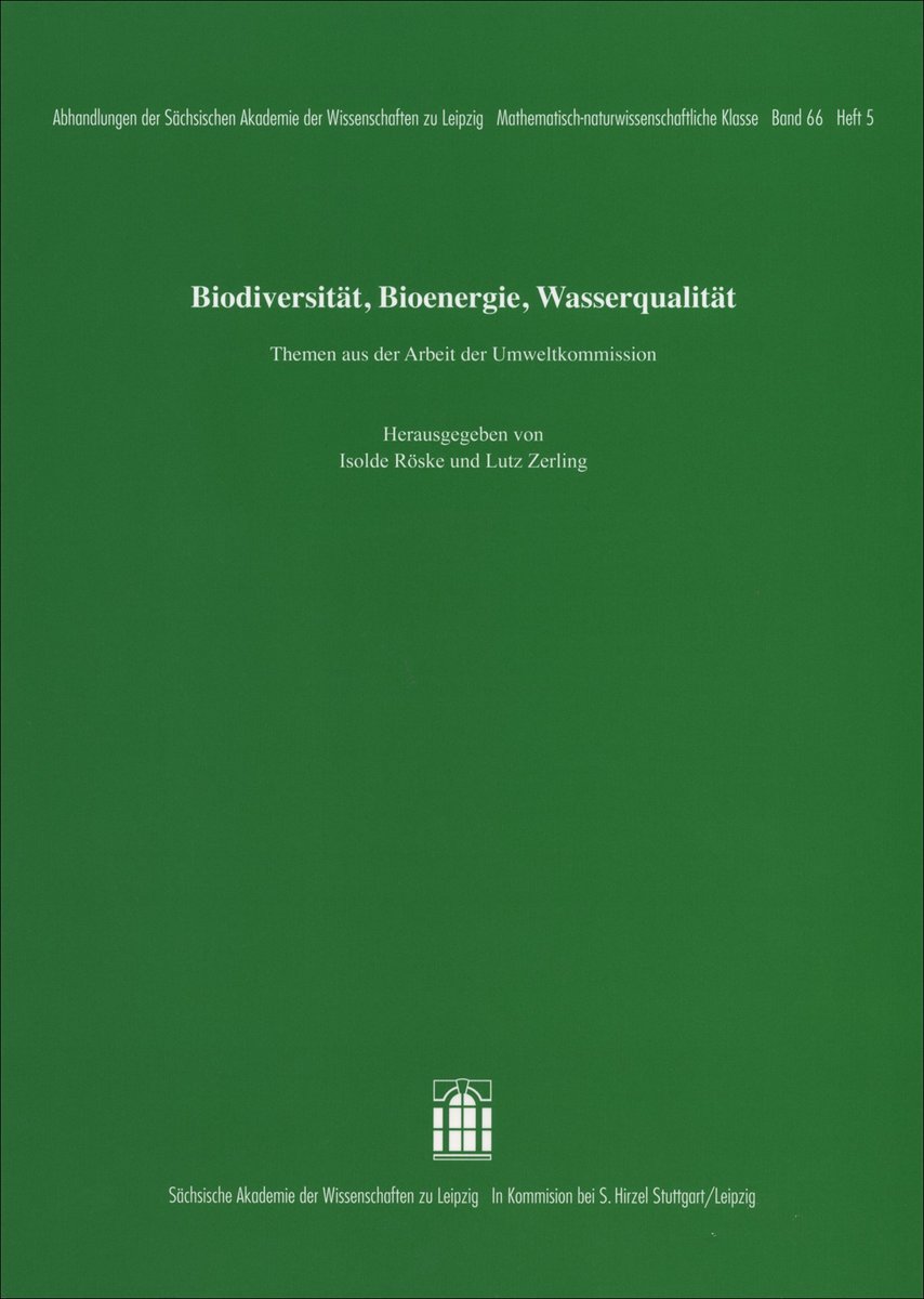 Biodiversität, Bioenergie, Wasserqualität