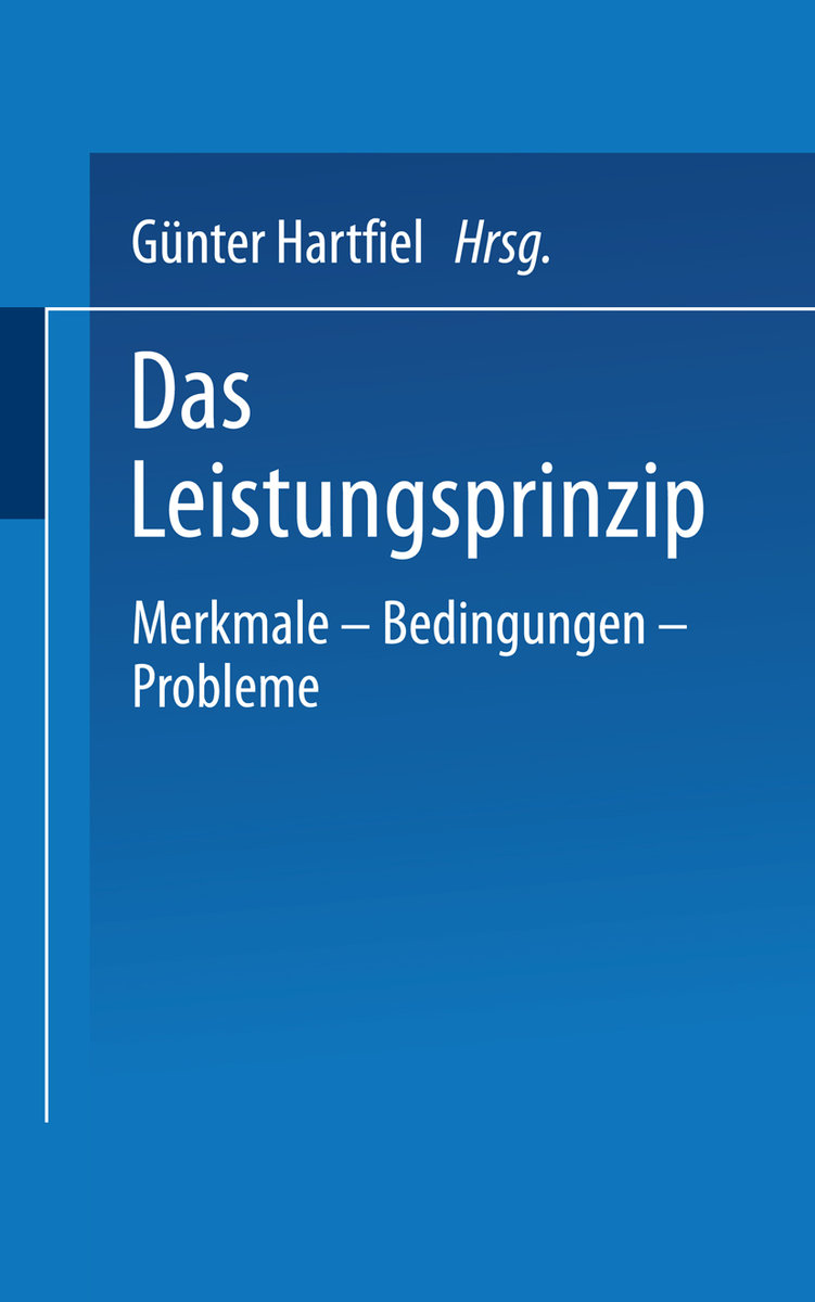 Das Leistungsprinzip