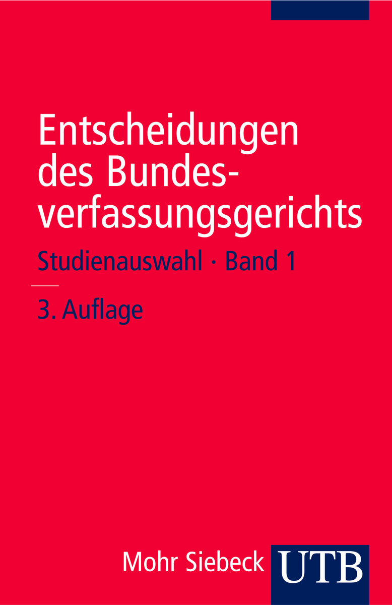 Entscheidungen des Bundesverfassungsgerichts