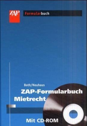 ZAP-Formularbuch Mietrecht, m. CD-ROM